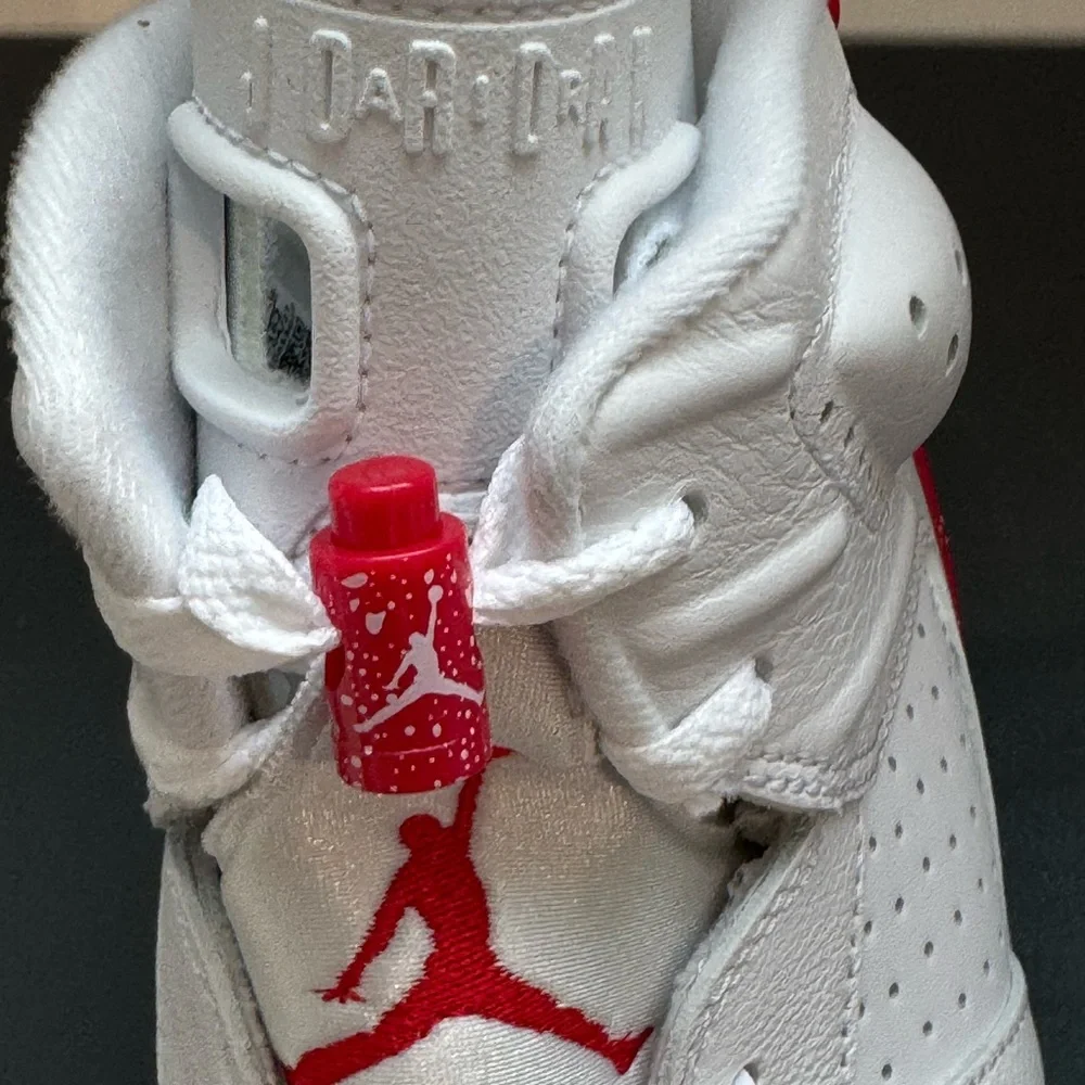 Air Jordan 6 Retro “White/Red” - Men’s 9 / Women’s 10.5 - Picture 6 of 8